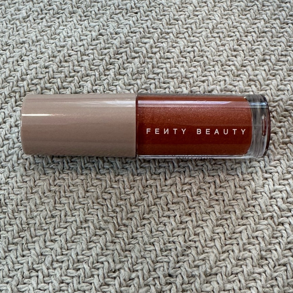 NEW Fenty Glow Gloss Bomb Lip Luminizer Travel Deluxe Size Shimmering Rose Nude - Picture 6 of 6